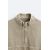 Zara Кофта с застёжкой-молнией из денима с эффектом потертости, Цвет: Бежевый, Размер: S (US S), изображение 9