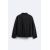 Zara Джинсовая свитшот с кожанным замком , Цвет: Черный, Размер: XL (US XL), изображение 8
