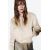 Zara Куртка-бомбер с подкладкой из искусственной замши , Цвет: Бежевый, Размер: XS, изображение 2