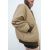 Zara Куртка-бомбер из нейлона oversize , Цвет: Коричневый, Размер: XS, изображение 3