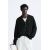 Zara Кардиган свободного кроя с текстурой крупной вязки , Цвет: Черный, Размер: M (US M), изображение 2