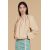 Zara Кожаная куртка с разложением - лимитированное издание , Цвет: Бежевый, Размер: XS, изображение 2