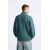 Zara Свитер с высоким воротником и молнией спереди, Цвет: Синий, Размер: M (US M), изображение 4