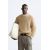 Zara Текстильный геометрический свитер , Цвет: Коричневый, Размер: M (US M)