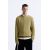 Zara Текстурированный свитер с открытым вязанием , Цвет: Хаки, Размер: M (US M), изображение 2