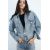 Zara Джинсовая куртка trf с поясом , Цвет: Синий, Размер: XS, изображение 2