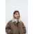 Zara Утепленная куртка бомбер из вощеной ткани с контрастным воротником , Цвет: Коричневый, Размер: S, изображение 6