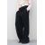 Zara Широкие брюки с эластичным поясом и разрезами на поясе , Цвет: Черный, Размер: XS
