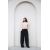 Zara Широкие брюки с эластичным поясом и разрезами на поясе , Цвет: Черный, Размер: XS, изображение 4