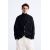 Zara Кардиган из шерстяной смеси в оверсайзе с v-образным вырезом, Цвет: Черный, Размер: L-XL (US L-XL), изображение 2
