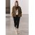 Zara Жакет с лацканами и узором "рыбий кости", Цвет: Коричневый, Размер: S