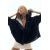 Zara Коллекция zw oversize short cape , Цвет: Синий, Размер: M-L