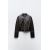 Zara Куртка с эффектом стареной кожи , Цвет: Коричневый, Размер: XS, изображение 7