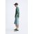 Zara Джемпер с эффектом потертости из текстурированного хлопкового трикотажа, Цвет: Зеленый, Размер: M (US M), изображение 4