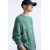 Zara Джемпер с эффектом потертости из текстурированного хлопкового трикотажа, Цвет: Зеленый, Размер: M (US M), изображение 5