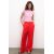 Zara Широкие брюки с вытачками , Цвет: Красный, Размер: XL