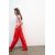 Zara Широкие брюки с вытачками , Цвет: Красный, Размер: XL, изображение 4