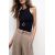 Zara Свободные брюки с втачными складками , Цвет: Коричневый, Размер: M, изображение 3