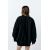 Zara   оверсайз ньютоновскую куртку-бомбер , Цвет: Черный, Размер: S, изображение 6