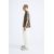 Zara Разворотная трикотажная футболка , Цвет: Коричневый, Размер: S (US S), изображение 4