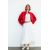 Zara Куртка из атласа с контрастной окантовкой , Цвет: Красный, Размер: XS