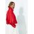 Zara Куртка из атласа с контрастной окантовкой , Цвет: Красный, Размер: XS, изображение 3