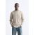 Zara Текстурированный хлопковый свитер , Цвет: Бежевый, Размер: L (US L), изображение 2