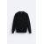 Zara Свитер из текстурированного хлопкового трикотажа , Цвет: Черный, Размер: M (US M), изображение 5