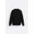 Zara Свитер из текстурированного хлопкового трикотажа , Цвет: Черный, Размер: M (US M), изображение 6