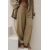 Zara Текстурированные брюки в стиле пижамы с завязкой , Цвет: Коричневый, Размер: XS, изображение 2