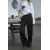 Zara Широкие бархатные брюки с высокой посадкой, эластичным поясом и карманами на передней части, Цвет: Черный, Размер: XS, изображение 3