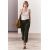 Zara Брюки средней посадки zw collection carrot-fit с вытачками , Цвет: Зеленый, Размер: XS