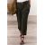 Zara Брюки средней посадки zw collection carrot-fit с вытачками , Цвет: Зеленый, Размер: XS, изображение 2