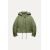 Zara Парка серии zw collection cropped parka , Цвет: Зеленый, Размер: L