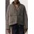 Zara Куртка со съемным на вязкой молнии zw collection , Цвет: Серый, Размер: S, изображение 4