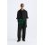 Zara Просторная рубашка-накидка из велюра, Цвет: Черный, Размер: M (US M)