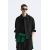 Zara Просторная рубашка-накидка из велюра, Цвет: Черный, Размер: M (US M), изображение 2