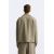 Zara Широкая рубашка-кардиган силуэта "бокси", изготовленная из велюровой ткани, Цвет: Бежевый, Размер: M (US M), изображение 3