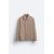 Zara Комфортная рубашка-оверштан с карманами , Цвет: Коричневый, Размер: S (US S), изображение 7