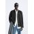 Zara Рубашка-ковер с карманами для комфорта , Цвет: Черный, Размер: S (US S), изображение 2