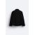 Zara Рубашка-ковер с карманами для комфорта , Цвет: Черный, Размер: S (US S), изображение 8