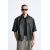 Zara Рубашка с эффектом потертой кожи , Цвет: Черный, Размер: S (US S), изображение 2