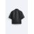 Zara Рубашка с эффектом потертой кожи , Цвет: Черный, Размер: S (US S), изображение 7