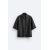 Zara Куртка-рубашка в стиле oversize с воротником, выполненная из ткани под кожу, Цвет: Черный, Размер: S (US S), изображение 7
