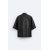 Zara Куртка-рубашка в стиле oversize с воротником, выполненная из ткани под кожу, Цвет: Черный, Размер: S (US S), изображение 8
