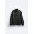 Zara Модельный рубашка на молнии из замши , Цвет: Черный, Размер: S (US S), изображение 7