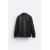Zara Модельный рубашка на молнии из замши , Цвет: Черный, Размер: S (US S), изображение 8