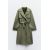 Zara Пальто-тренч из фальшивой замши , Цвет: Зеленый, Размер: S, изображение 7
