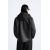 Zara Куртка-рубашка с капюшоном из имитации кожи , Цвет: Черный, Размер: S (US S), изображение 3