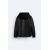 Zara Куртка-рубашка с капюшоном из имитации кожи , Цвет: Черный, Размер: S (US S), изображение 6